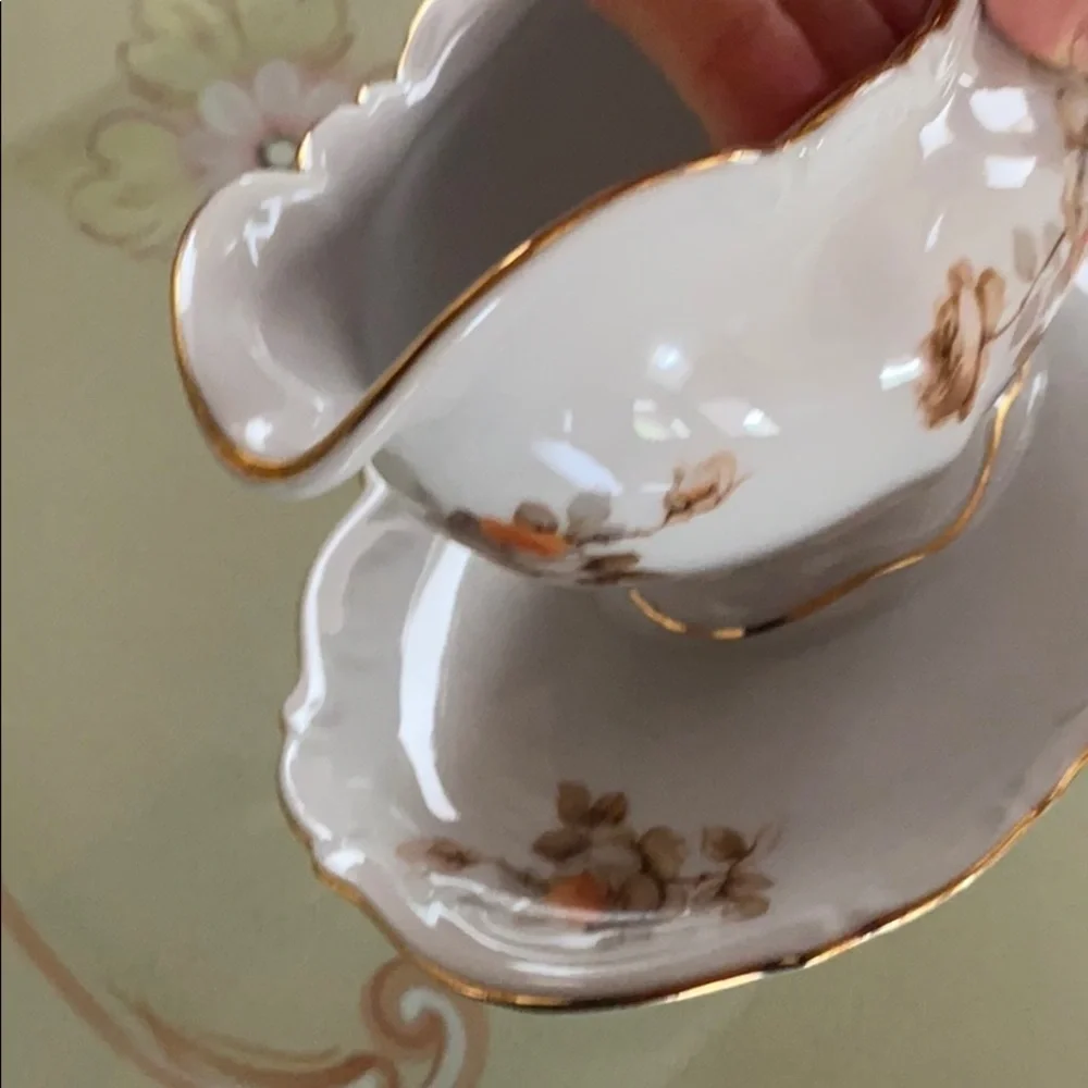 Antique Creamer Norway Rose by Mitterteich